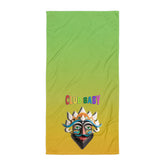 Close-up of the plush texture of Hansel and Gretel bath towel